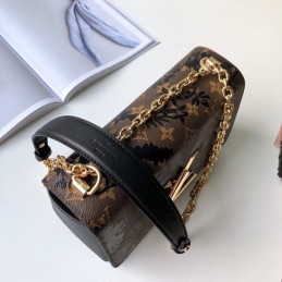 Replica Louis Vuitton Brown Monogram Floral Twist MM