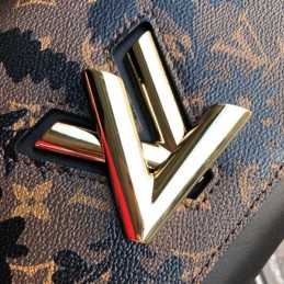 Replica Louis Vuitton Brown Monogram Floral Twist MM