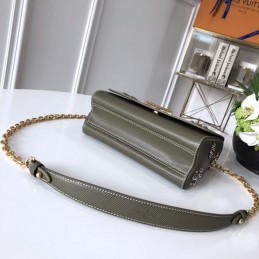 Replica Louis Vuitton Black Multicolor Floral Twist MM - Style 2