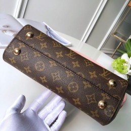 Replica Louis Vuitton Brown Monogram Red Trim Cluny MM