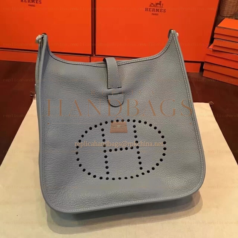 Replica Hermes Light Gray Evelyne 29 Bag