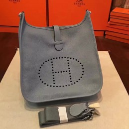 Replica Hermes Light Gray Evelyne 29 Bag