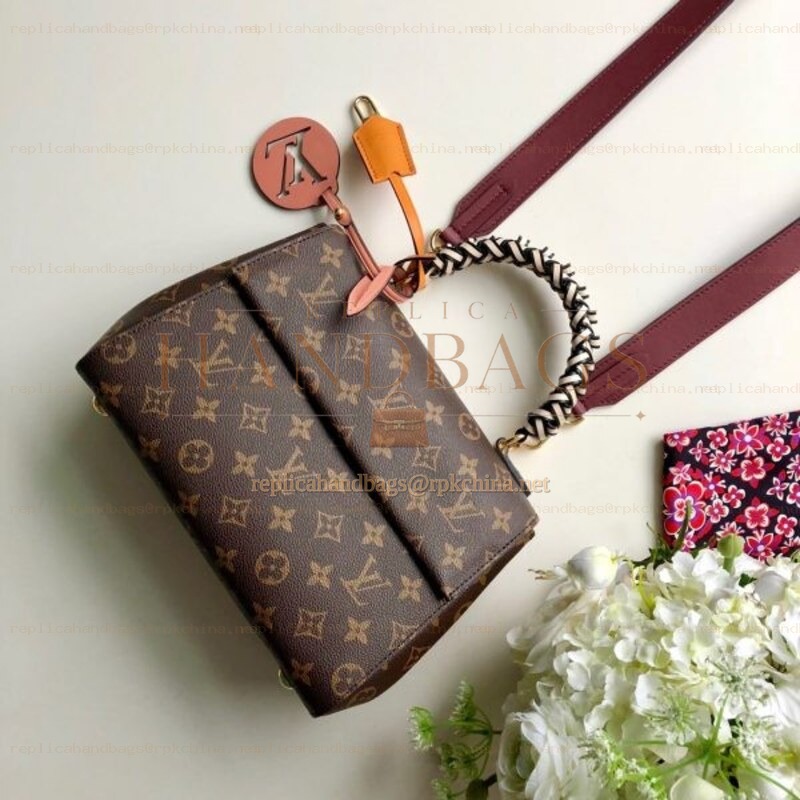 Replica Louis Vuitton Brown Monogram Chain Handle Cluny BB