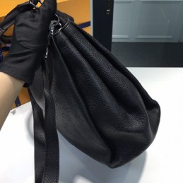 Replica Louis Vuitton Black Mahina Asteria Hobo Bag