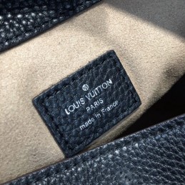 Replica Louis Vuitton Black Mahina Asteria Hobo Bag