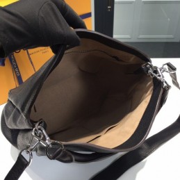 Replica Louis Vuitton Black Mahina Asteria Hobo Bag