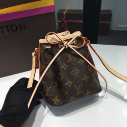 Replica Louis Vuitton Brown Monogram Nano Noe