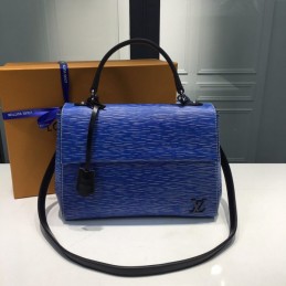 Replica Louis Vuitton Royal Blue Textured Cluny MM