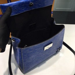 Replica Louis Vuitton Royal Blue Textured Cluny MM