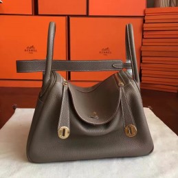 Replica Hermes Taupe Lindy 30 Bag
