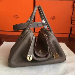 Replica Hermes Taupe Lindy 30 Bag