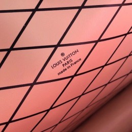 Replica Louis Vuitton Pale Pink Black Trim Petite Malle