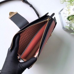 Replica Louis Vuitton Pale Pink Black Trim Petite Malle