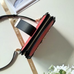 Replica Louis Vuitton Red Black Trim Petite Malle