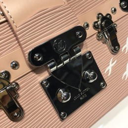 Replica Louis Vuitton Beige Studded Petite Malle