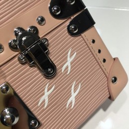 Replica Louis Vuitton Beige Studded Petite Malle