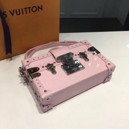Replica Louis Vuitton Pale Pink Studded Petite Malle