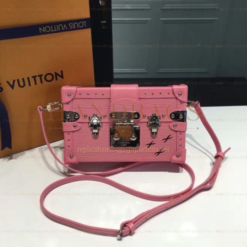 Replica Louis Vuitton Pink Studded Petite Malle