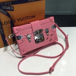 Replica Louis Vuitton Pink Studded Petite Malle