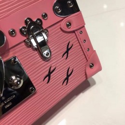 Replica Louis Vuitton Pink Studded Petite Malle