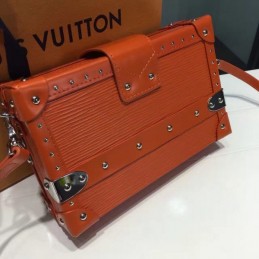 Replica Louis Vuitton Orange Studded Petite Malle