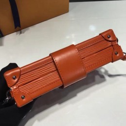 Replica Louis Vuitton Orange Studded Petite Malle
