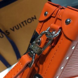 Replica Louis Vuitton Orange Studded Petite Malle
