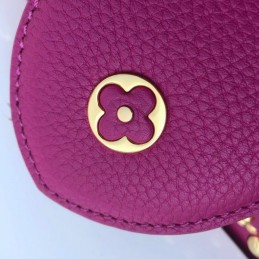 Replica Louis Vuitton Fuchsia Gold Studded Capucines PM