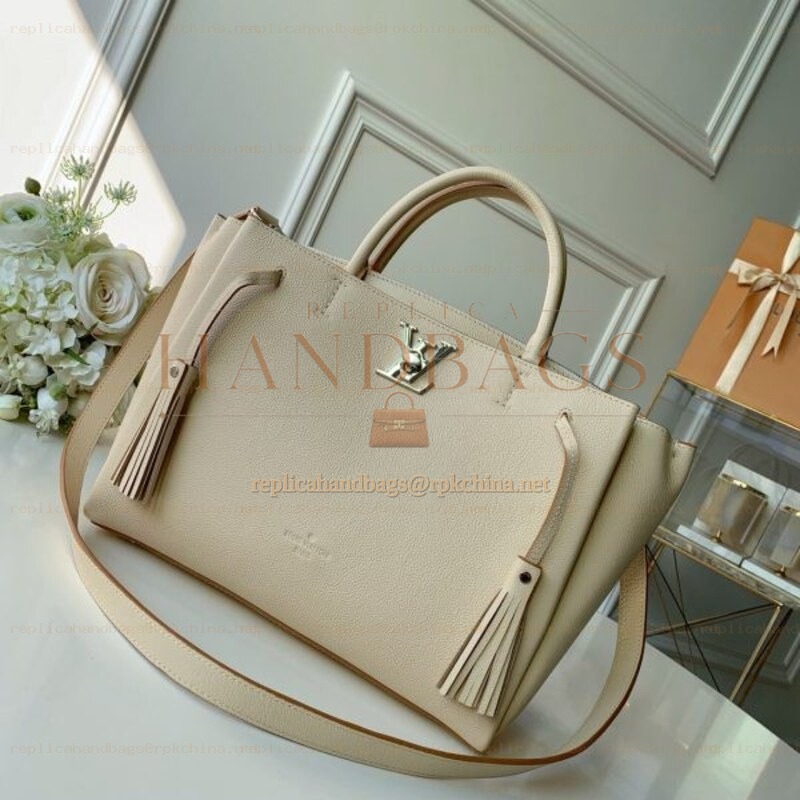 Replica Louis Vuitton Beige Lockmeto