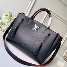Replica Louis Vuitton Black Red Trim Lockmeto