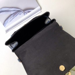 Replica Louis Vuitton Navy Blue Textured Boccador