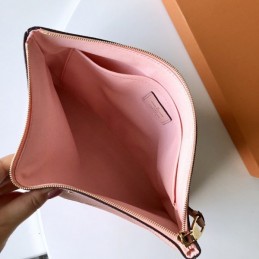 Replica Louis Vuitton Pink Embossed Monogram Daily Pouch