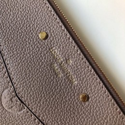 Replica Louis Vuitton Taupe Embossed Monogram Daily Pouch