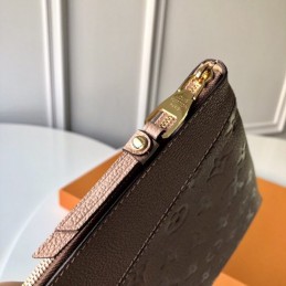 Replica Louis Vuitton Taupe Embossed Monogram Daily Pouch