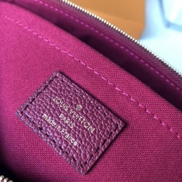 Replica Louis Vuitton Burgundy Embossed Monogram Daily Pouch