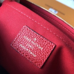 Replica Louis Vuitton Red Embossed Monogram Daily Pouch
