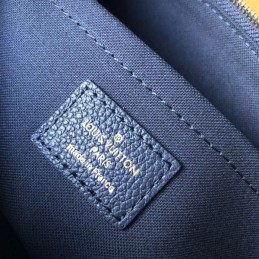 Replica Louis Vuitton Navy Blue Embossed Monogram Daily Pouch