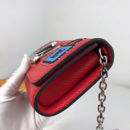 Replica Louis Vuitton Red Graphic Twist Chain Wallet