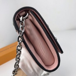 Replica Louis Vuitton Pale Pink Studded Twist Chain Wallet