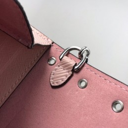 Replica Louis Vuitton Pale Pink Studded Twist Chain Wallet