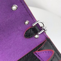Replica Louis Vuitton Black Studded Twist Chain Wallet