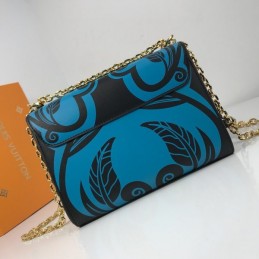 Replica Louis Vuitton Turquoise Black Graphic Twist MM