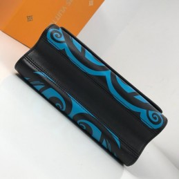 Replica Louis Vuitton Turquoise Black Graphic Twist MM