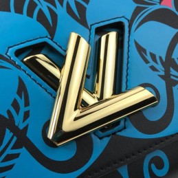 Replica Louis Vuitton Turquoise Black Graphic Twist MM