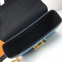 Replica Louis Vuitton Turquoise Black Graphic Twist MM