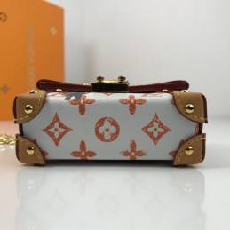 Replica Louis Vuitton White Monogram Petite Malle Key Holder Charm