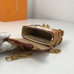 Replica Louis Vuitton White Monogram Petite Malle Key Holder Charm