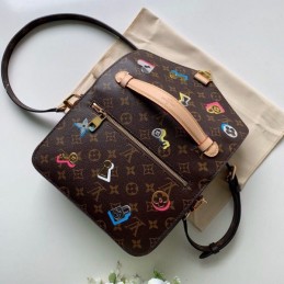 Replica Louis Vuitton Red Interior Metis Pochette