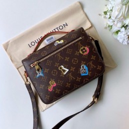 Replica Louis Vuitton Red Interior Metis Pochette