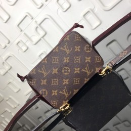 Replica Louis Vuitton Brown Monogram Burgundy Hot Springs Backpack - Style 2